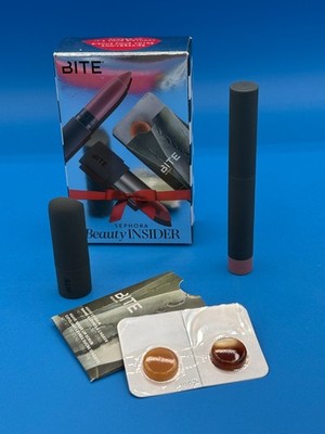 NEW Bite Beauty Sephora Insider Crayon GLACE Amuse Bouche CHAI Agave Balm Scrub