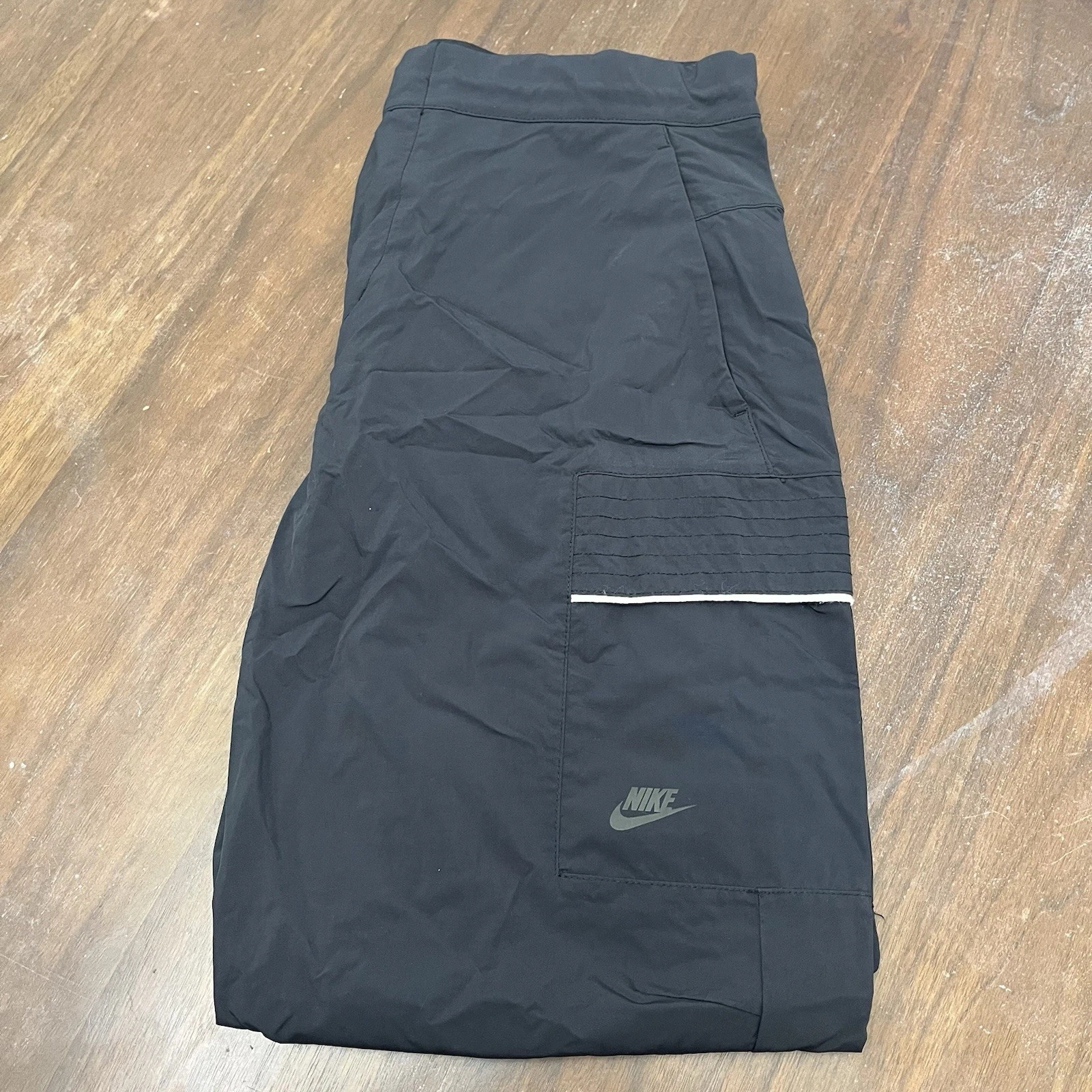 Nike Sportswear Essential Utility Pants Mens 28 Black Cargo DM6681 Tech