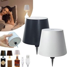 Drahtlos LED Flaschenaufsatz Tisch-Lampe Flaschen-Leuchte Deko-Licht Dimmbar