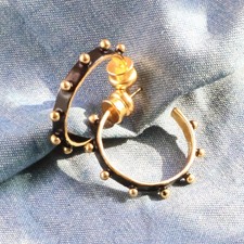 Julie Vos SoHo Hoop Earrings - Gold & Mixed Metal