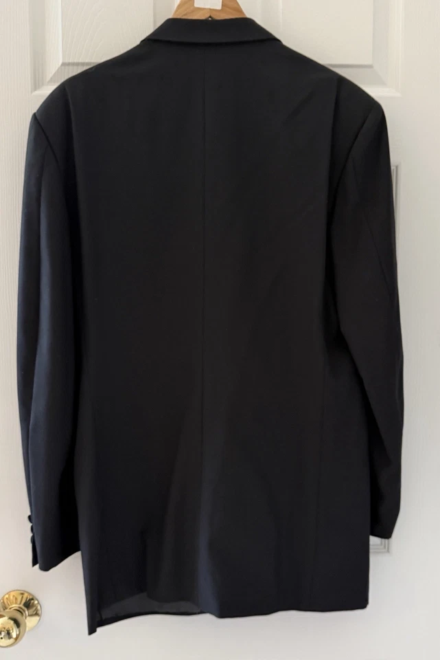 Giorgio Armani MANI classic 1-button tuxedo jacket coat 43 Long *Made In Italy* - Image 3 of 4