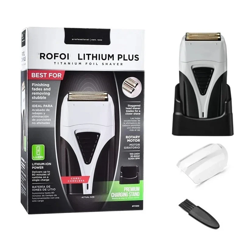 Andis Profoil Lithium Plus Titanium Foil Shaver 17200, Black/Gray, 1 Count New - Image 2 of 4