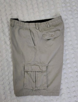 Adolfo Men's Khaki Cargo Shorts size 42 Cotton