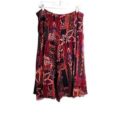 Coldwater Creek Y2K vintage skirt floral paisley sheer overlay Whimsigoth L