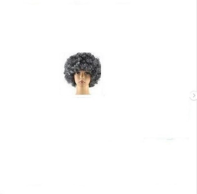 SALE GRAU Unisex Afro Crazy Disco lustige flippige Perücke Kostüm Party Party 