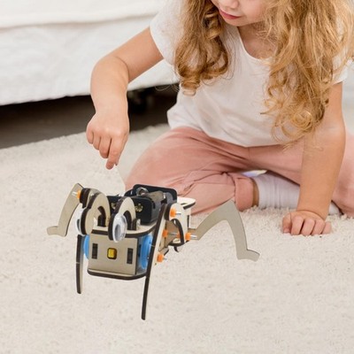Roboter-Modellbausatz, wissenschaftliches Lernwerkzeug aus Holz, unbemalt,