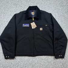 Vintage Deadstock Carhartt Detroit Jacket Men's Large J001BLK Blanket Lined USA