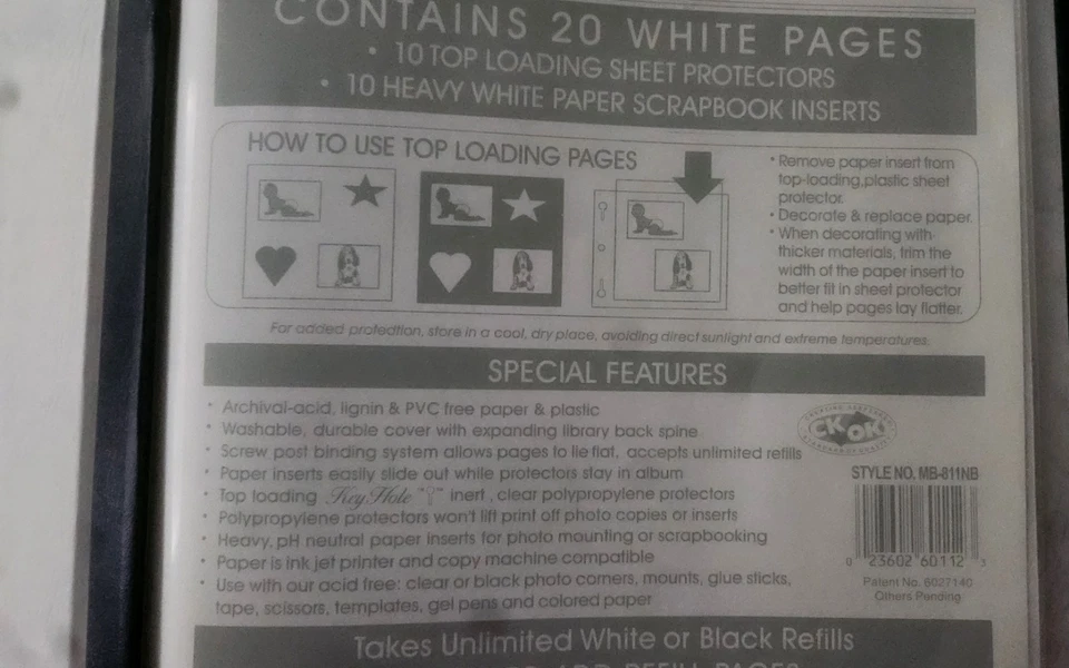 Álbum de recortes Pioneer azul marino con postes 8,5 x 11" nuevo  Foto 3 de 4