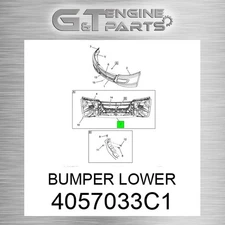 4057033C1 BUMPER LOWER fits INTERNATIONAL TRUCK (Surplus Open Box)