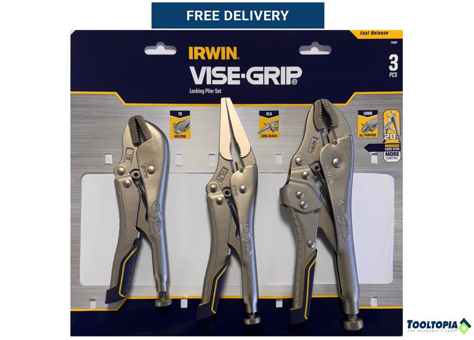 Vise-Grip F/Release 3pc 10WR/9LN/7R - IRWIN VFRSET3