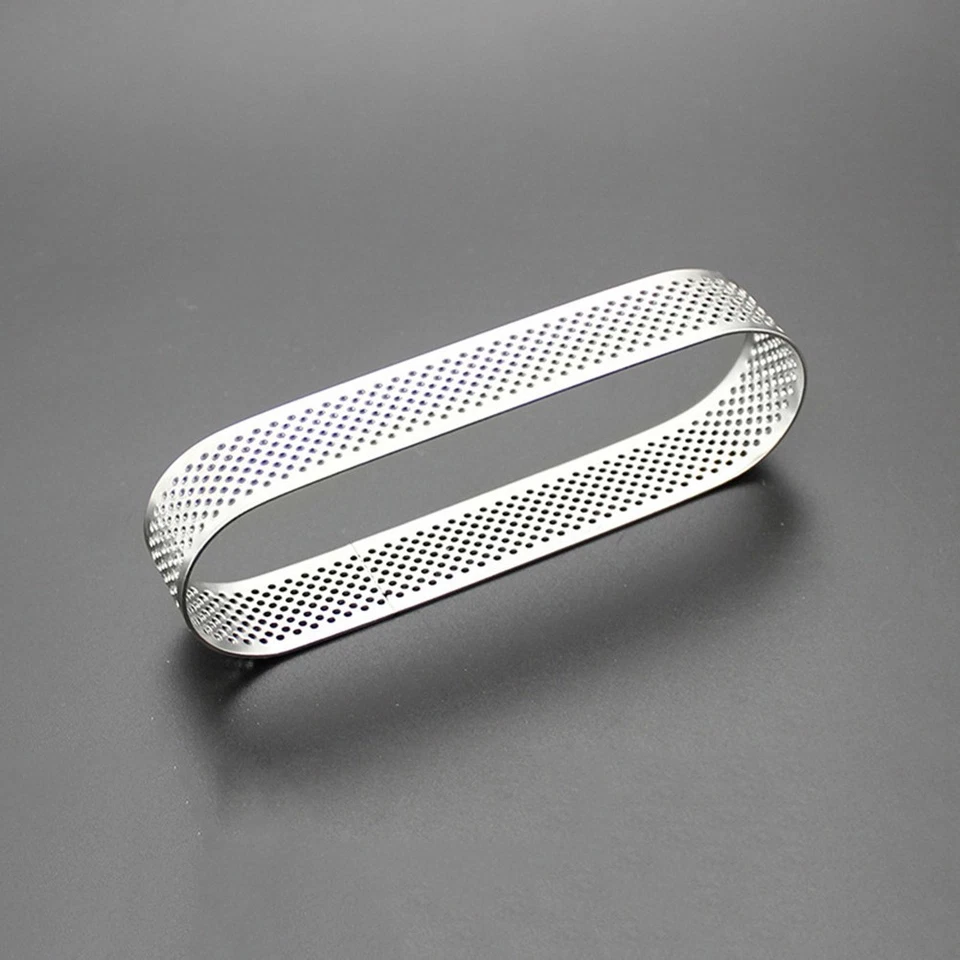 Muffa ovale da 2 pezzi Pratica mousse da dessert in acciaio inossidabile Torta - Immagine 4 di 4