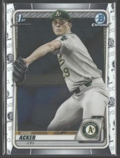 2020 Bowman Draft #BD-8 Dane Acker Chrome