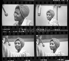 1974 Aretha Franklin Atlantic Records NYC Queen of Soul 35mm 4 Negative Lot B736