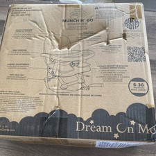 Munch N Go Booster Seat for Dining Table, Lightweight Compact Fold Pink/ai