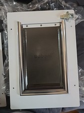Baboni Small Pet Door for Wall, Steel Frame, Wood  Telescoping Tunnel Dog Door