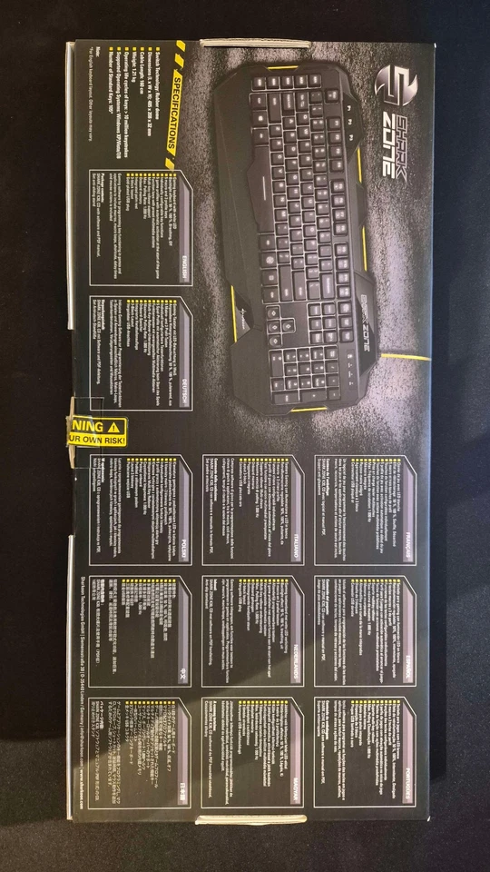 Sharkoon SharkZone K30 meschaniche Gaming Tastatur mit Beleuchtung - Deutsch - Bild 3 von 4