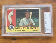 1960 Topps - Mickey Mantle #350 BVG 6 with (2) 8’s and A 7.5 Sub Grade