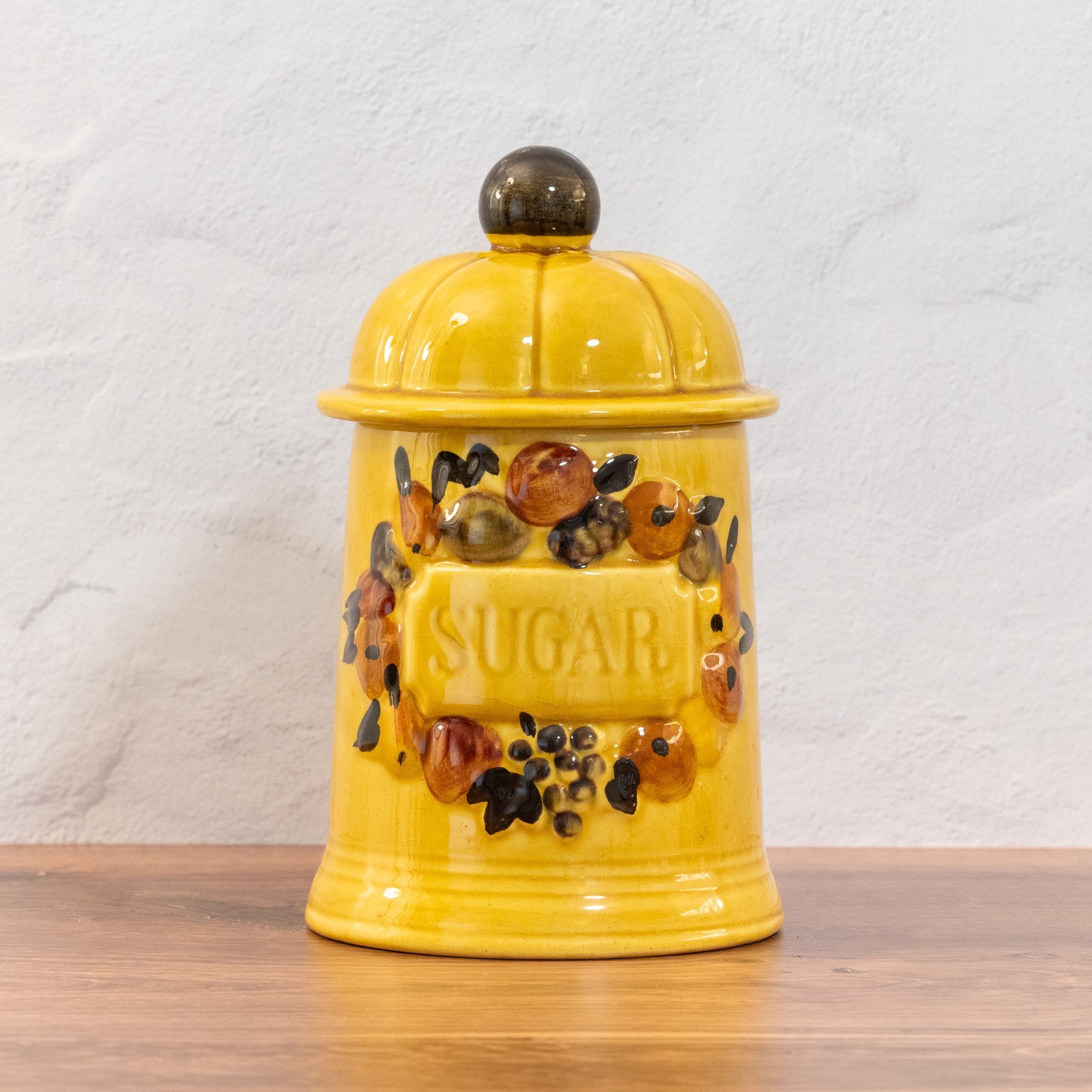 4-Vintage 1967 Los Angeles Pottery California USA Autumn Harvest Canister Set