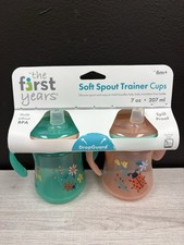 The First Years Soft Spout Trainer Cups 2-Pack 7oz Spill-Proof