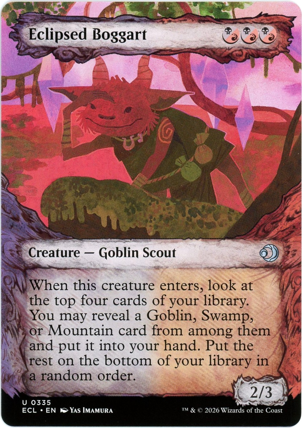 Eclipsed Boggart (Showcase) - 0335 - Lorwyn Eclipsed ECL - MTG - NM/M
