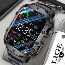 1.96″ HD Smartwatch Hombre Mujer Función Teléfono Frecuencia Cardíaca para Android iOS