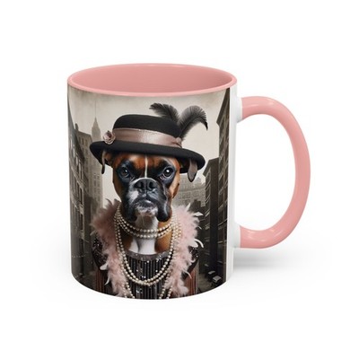 Mug, Boxer Dog Gangster's Moll Cup, Cute Pet Gift, Funny Dog, personalize, boxer
