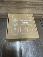 MIMOFPET Wireless Electric Dog Fence for 2 Dogs 25FT-3500FT  Training Collar NIB