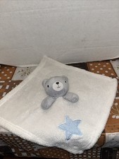 Baby Gear Teddy Bear w/ Star 15" x 15" Plush Lovey Security Blanket Blankie