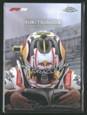 2025 Topps Chrome F1 Yuki Tsunoda #HC-3 Helmet Collection Refractor (C)