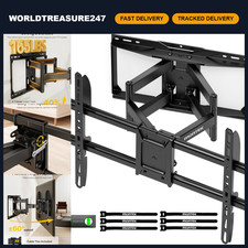 Heavy Duty Full Motion TV Wall Mount for 37-90 Inch TVs, Supports 165 lb Capacit