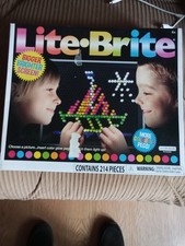 HASBRO LITE BRITE 1981 COMPLETE 214 PIECE SET NEW IN BOX