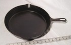 Favorite Piqua Smiley Face # 12 Cast Iron Skillet Ready for use L@@K! — photo 1