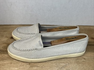Reef Salty Island Womens Slip On Shoes Flats Sandals Sz 9 Grey Striped RF-008364