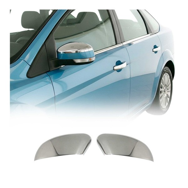 Spiegelkappen Spiegelabdeckung FüR Ford Mondeo Limo 2007-2015 Edelstahl Chrom-image