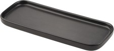 VanEnjoy Ceramic Tray for Kitchen Counter, Black Vanity 