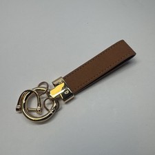 Car Key Fob Keychains Genuine Leather Keys Chain Holder for Men and Women wit...