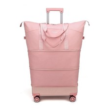 Expandable Rolling Travel Bag with Removable Wheels & Handle, Large Capacity ...