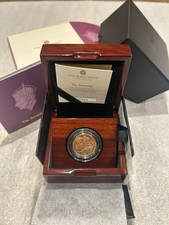 The 2023 Gold Proof Sovereign Coin Boxed With COA