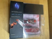 AFTERGLOW~AW.1 & AW.2 DELUXE CONTROLLER SET~ For Nintendo Wii~RED~PDP~ New+