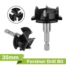 35mm Forstner Woodworking Drill Bits Hinge Boring Hole Saw Wood Cutter Tools