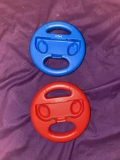 Nintendo Switch YOK Joy Con Racing Steering Wheel Double Pack Red & Blue!