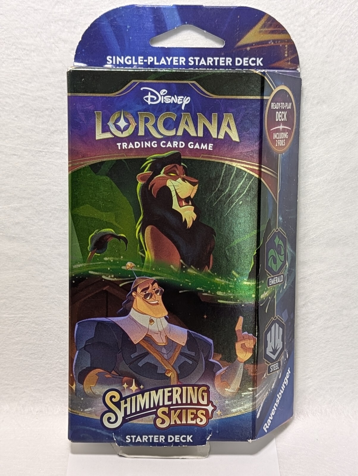 Disney Lorcana: Shimmering Skies: Emerald & Steel Starter Deck NEW