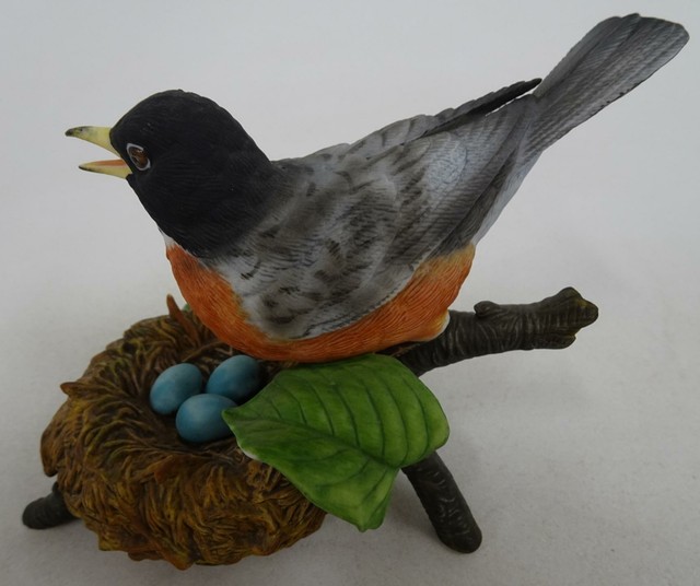 Lenox Garden Birds Figurine 1989 American Robin 73242 Fine Porcelain Nest Eggs eBay