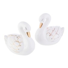 Swan Salt & Pepper Set Porcelain