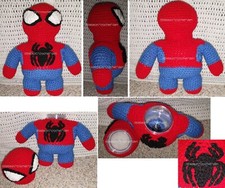 Boutique CROCHETED STUFFED SECRET TREASURES SPIDERMAN BUDDY gift unique OOAK