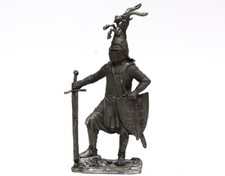 Tin 54mm Knights. German knight, 2nd half of the 13th century 1:32 Scale