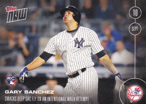 2016 Topps Now 443 Gary Sánchez
