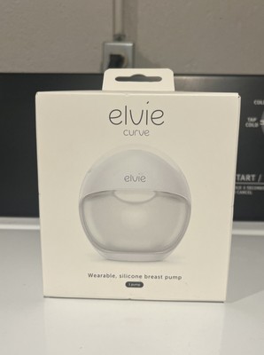 Elvie Curve Manual Wearable Breast Pump | Hands-Free, Portable Silicone Pump
