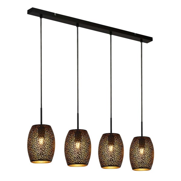 Pendelleuchte HäNgelampe Deckenleuchte Wohnzimmerlampe Esszimmerleuchte Schwarz-image