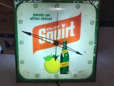 Vintage Squirt Soda Lighted Advertising Pam Clock